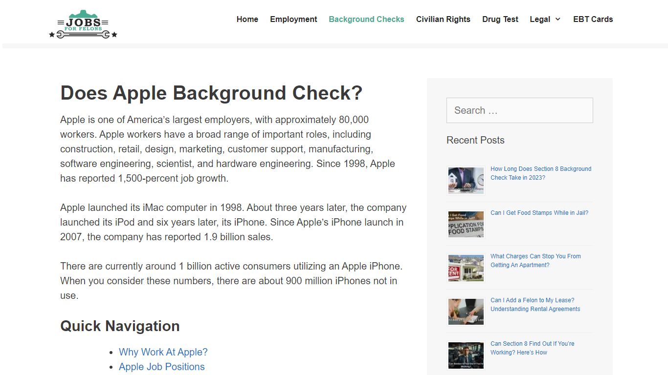 Does Apple Background Check? - felonyfriendlyjobs.org